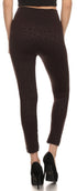 Sakkas Women's Patterned Soft Fleece Lined High Waist Leggings