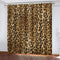 Leopard Print Curtains Cosplay Blackout Window Drapes Room Decoration
