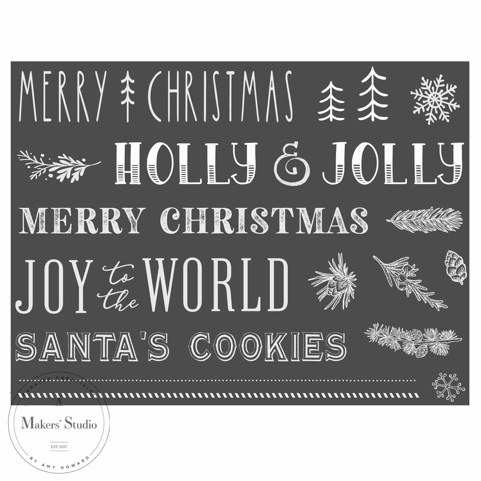 Let's Talk Christmas - Mesh Stencil 24x18