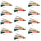 Light Spruce Classic Streamer Flies - Set of 12 - Hook Size 4
