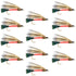 Light Spruce Classic Streamer Flies - Set of 12 - Hook Size 4