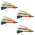 Light Spruce Classic Streamer Flies - Set of 4- Hook Size 4