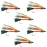 Light Spruce Classic Streamer Flies - Set of 6 - Hook Size 4