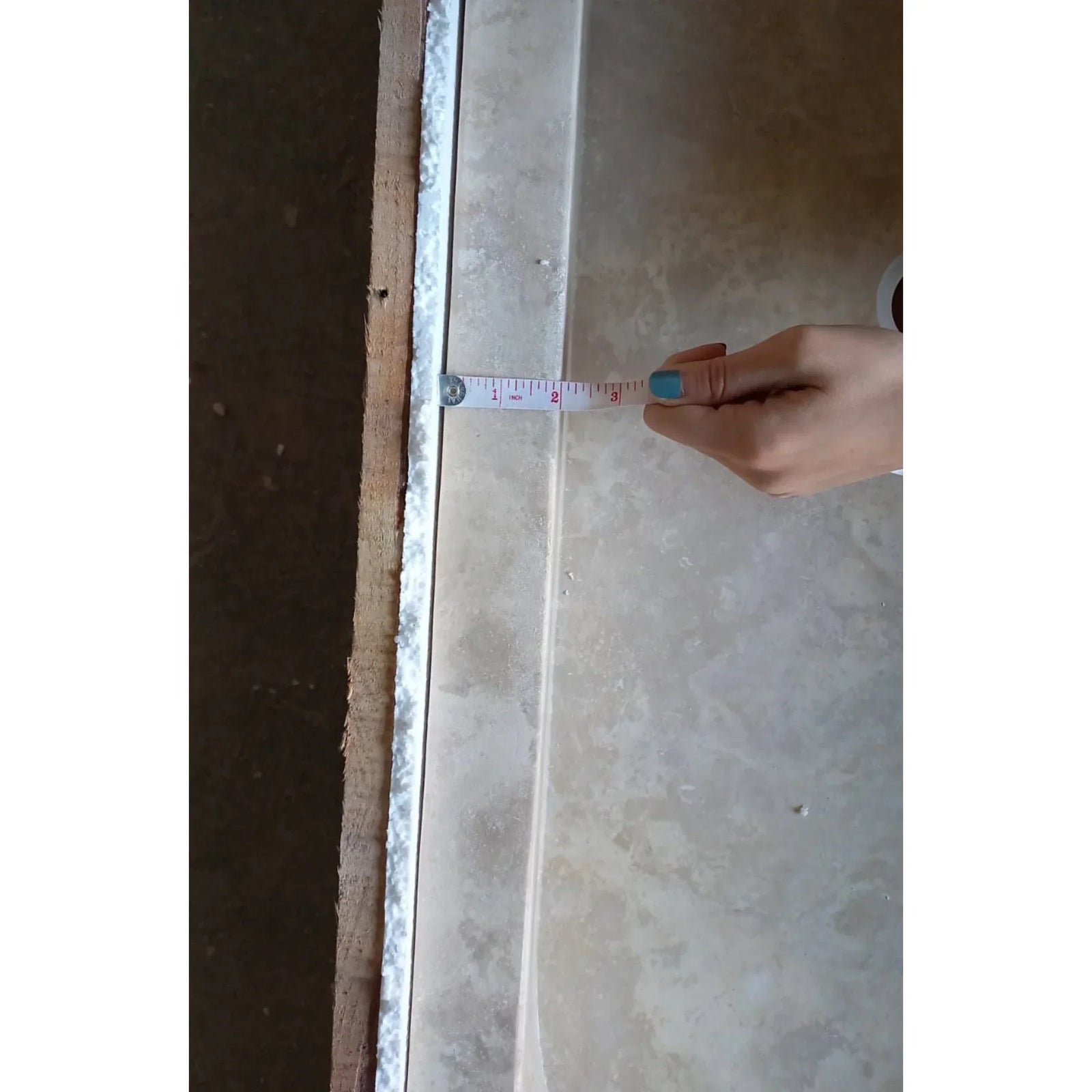 Light Travertine Natural Stone Basin Rectangular Travertine Bathroom Sink (W)48