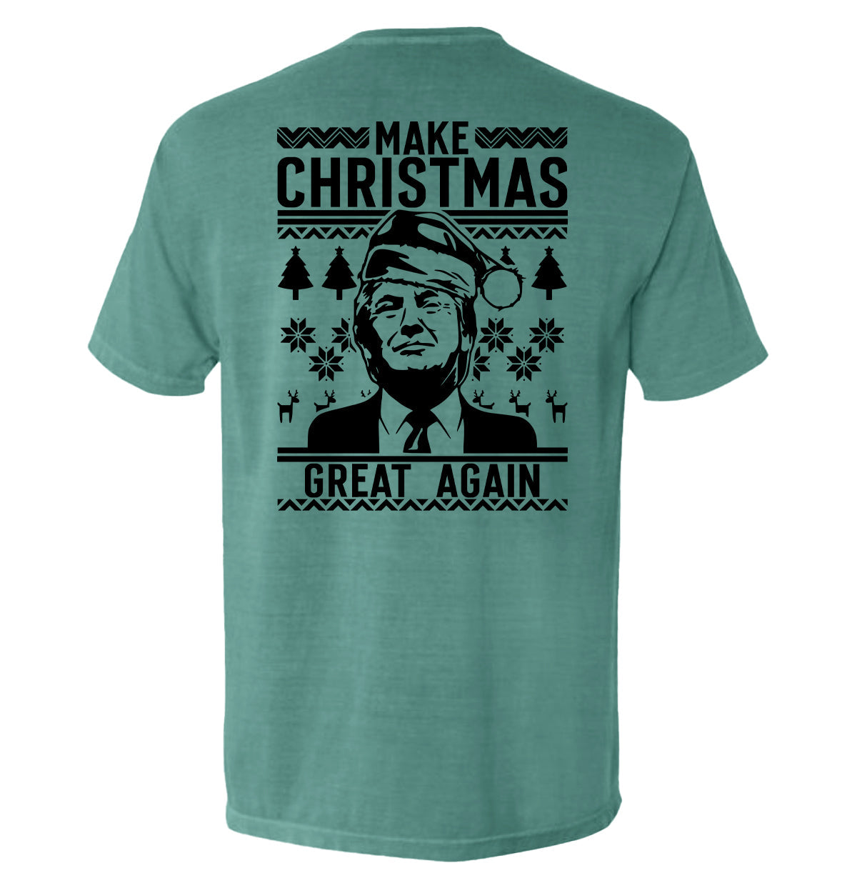 Make Christmas Great Again Trump Sweater Print - T-Shirt