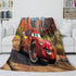 Lightning McQueen Blanket Flannel Pattern Throw Room Decoration