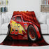 Lightning McQueen Blanket Flannel Throw Room Decoration