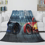 Lightning McQueen Blanket Flannel Throw Room Decoration