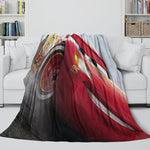 Lightning McQueen Blanket Flannel Throw Room Decoration