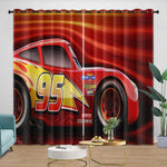 Lightning McQueen Curtains Blackout Window Drapes