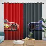 Lightning McQueen Curtains Blackout Window Drapes