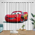Lightning McQueen Curtains Pattern Blackout Window Drapes