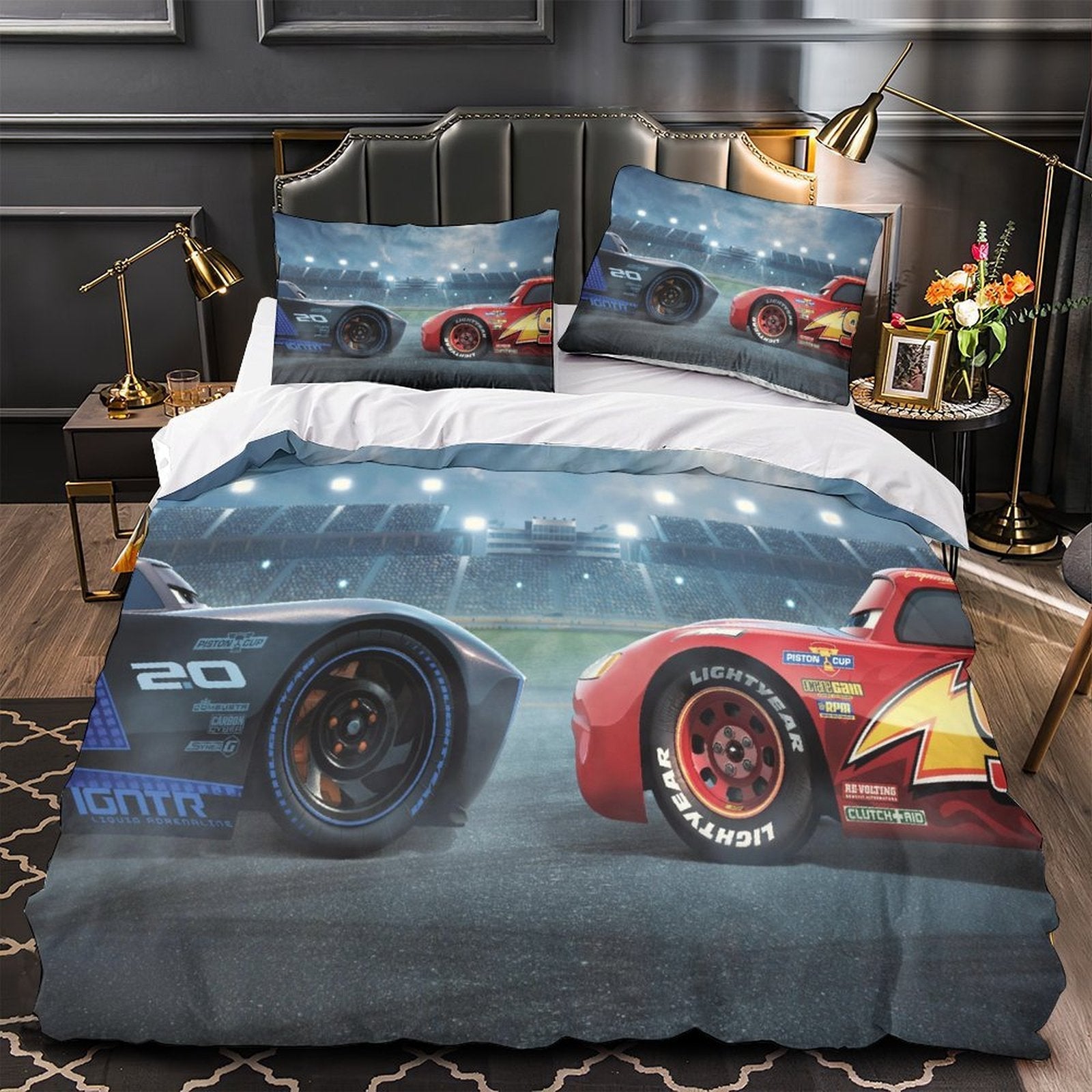 Lightning McQueen Duvet Cover Bedding Set Without Filler