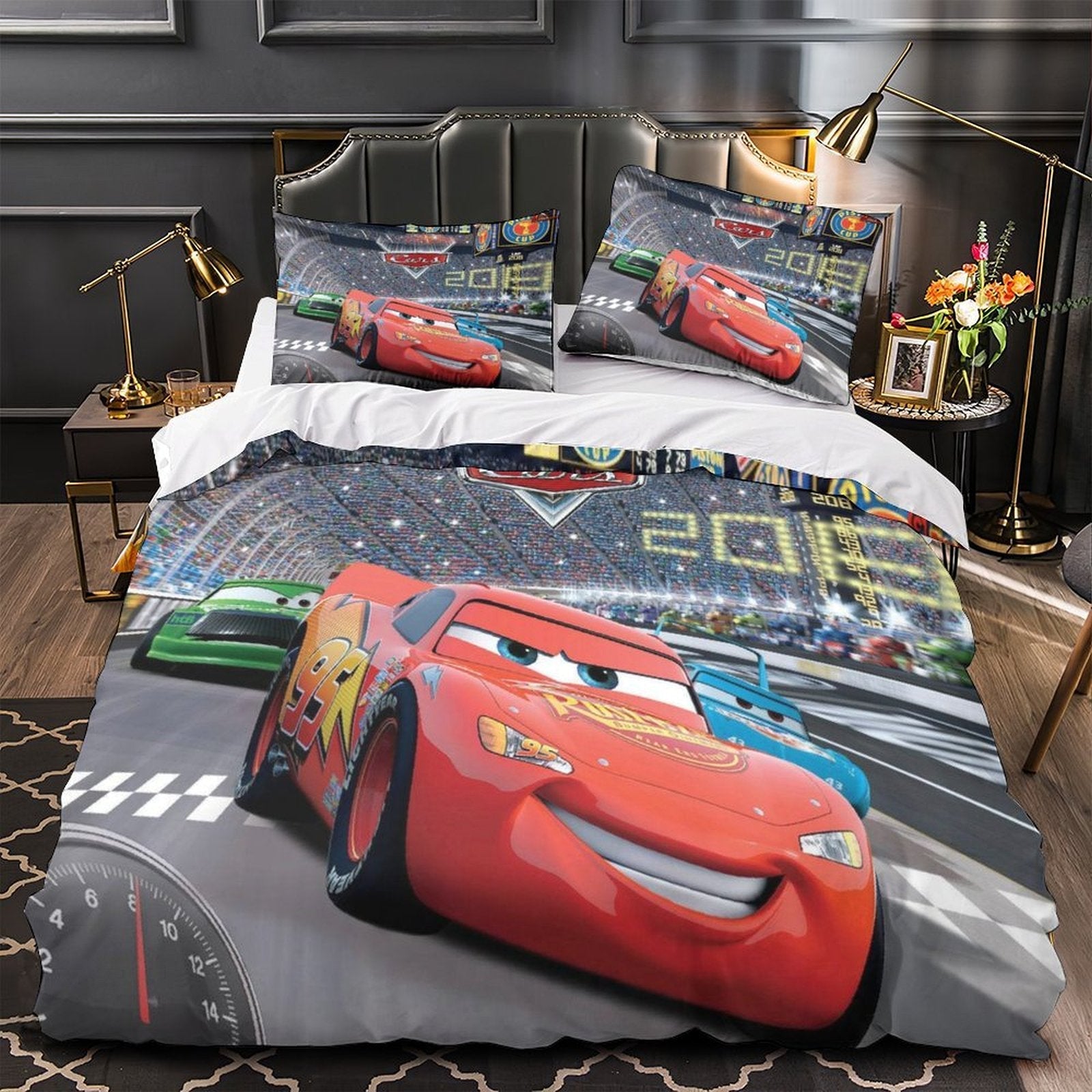 Lightning McQueen Duvet Cover Pattern Bedding Set Without Filler