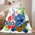 Lilo Stitch 2: Stitch Has A Glitch Flannel Fleece Throw Blanket Set