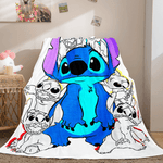 Lilo Stitch 2: Stitch Has A Glitch Flannel Fleece Throw Blanket Set