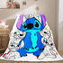 Lilo Stitch 2: Stitch Has A Glitch Flannel Fleece Throw Blanket Set