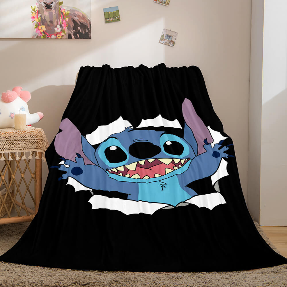 Lilo Stitch 2: Stitch Has A Glitch Flannel Fleece Throw Blanket Set
