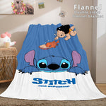 Lilo and Stitch Ohana Flannel Fleece Blanket