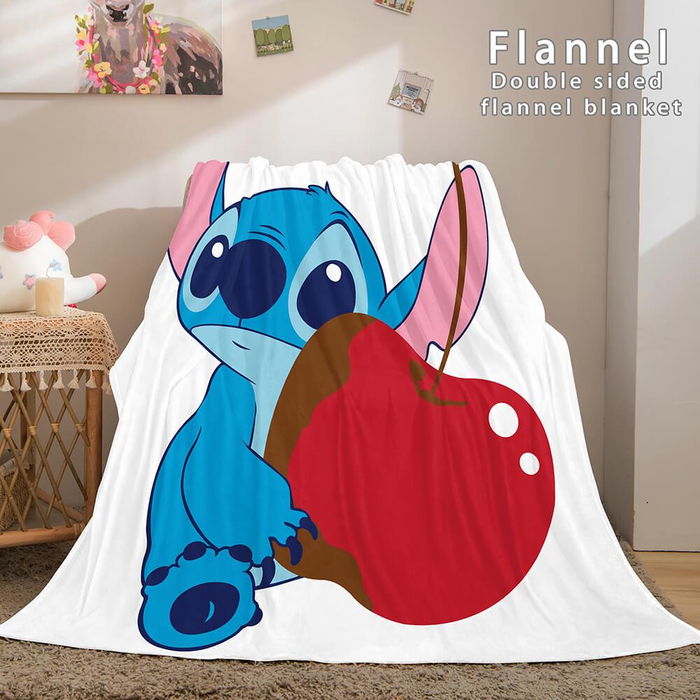 Lilo and Stitch Ohana Flannel Fleece Blanket
