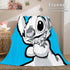 Lilo and Stitch Ohana Flannel Blanket Warm Cozy Throw Bed Blanket