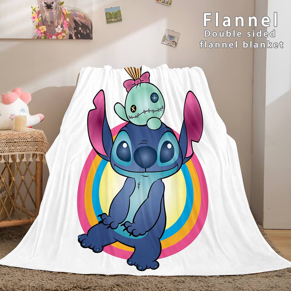 Lilo and Stitch Ohana Flannel Fleece Blanket