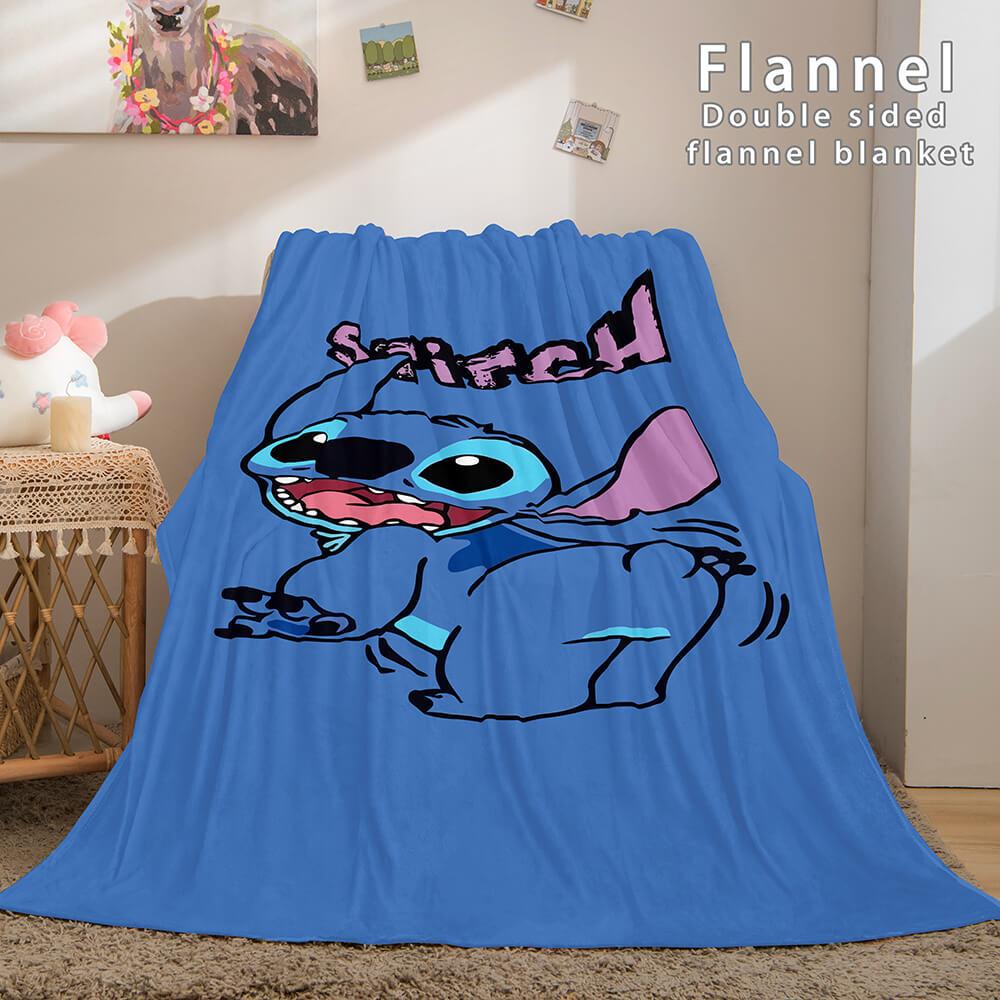 Lilo and Stitch Ohana Flannel Fleece Blanket