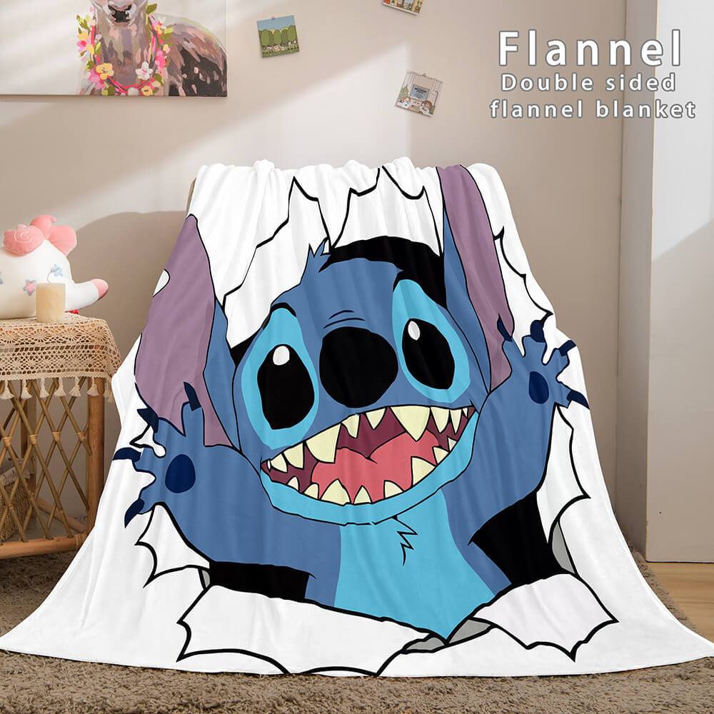 Lilo and Stitch Ohana Flannel Fleece Blanket