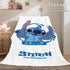 Lilo and Stitch Ohana Flannel Fleece Blanket
