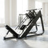 Excel Linear Hack/Leg Press - Muscle D Fitness - Plate Load Hack Squat Combo - Weight Storage Pegs - Adjustable Foot Plate / Back Pad
