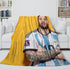 Lionel Messi Blanket Flannel Throw Room Decoration