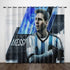 Lionel Messi Curtains Pattern Blackout Window Drapes