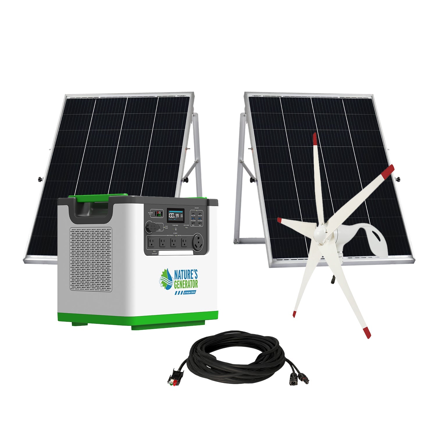 Nature's Generator Lithium 3600 Solar and Wind Generator