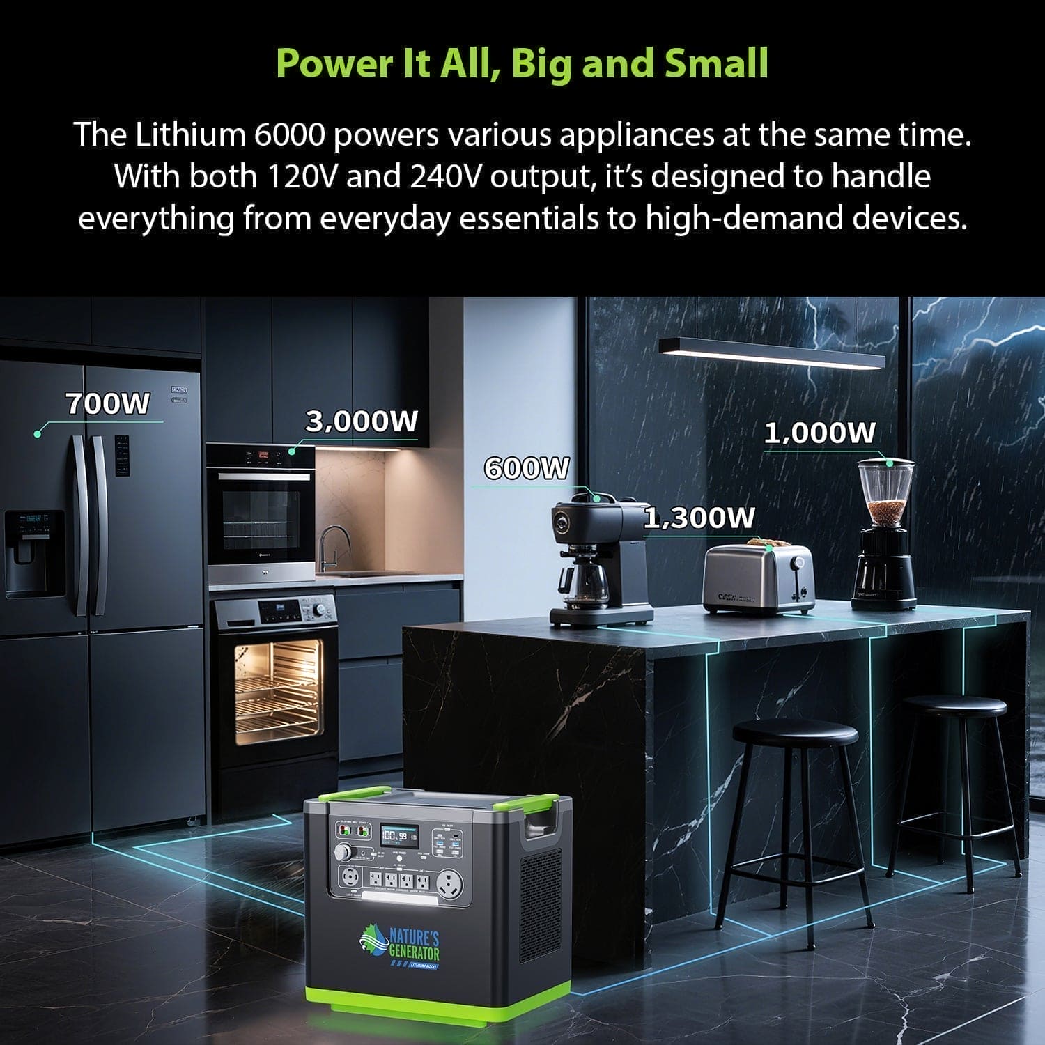 Nature's Generator Lithium 6000 Power Station