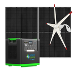 Nature's Generator Lithium 6000 with Solar Panels and Wind Turbine