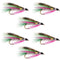 Little Rainbow Trout Classic Streamer Flies - Set of 6 - Hook Size 4