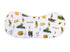 Gift Set: Los Angeles Baby Muslin Swaddle Blanket and Burp Cloth/Bib Combo Soft Breathable Bamboo Cotton