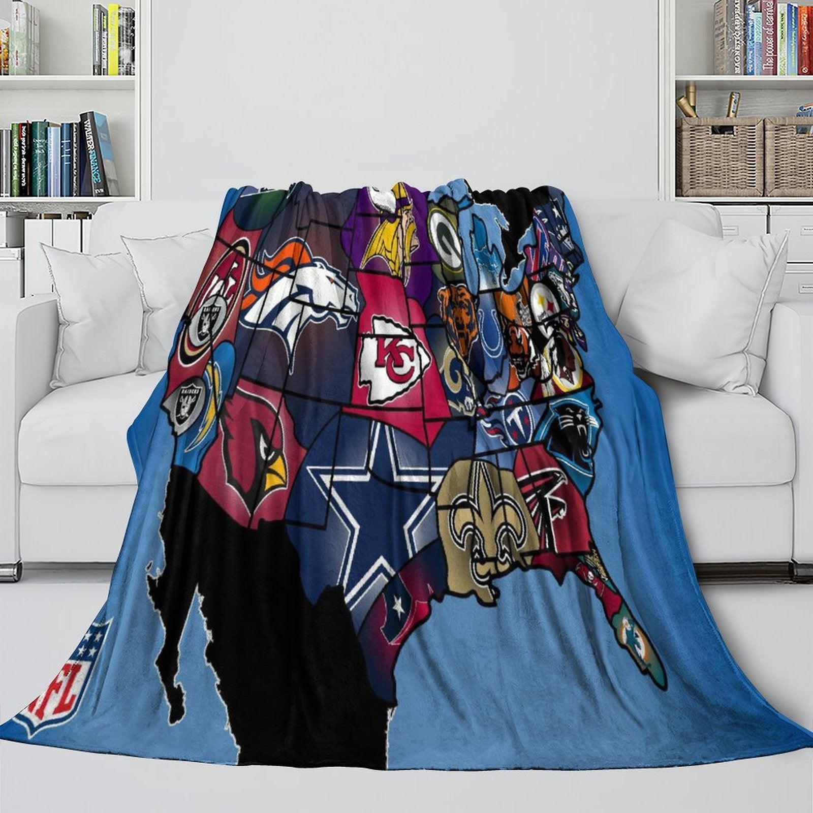 Los Angeles Chargers Blanket Flannel Fleece Throw Room Decoration