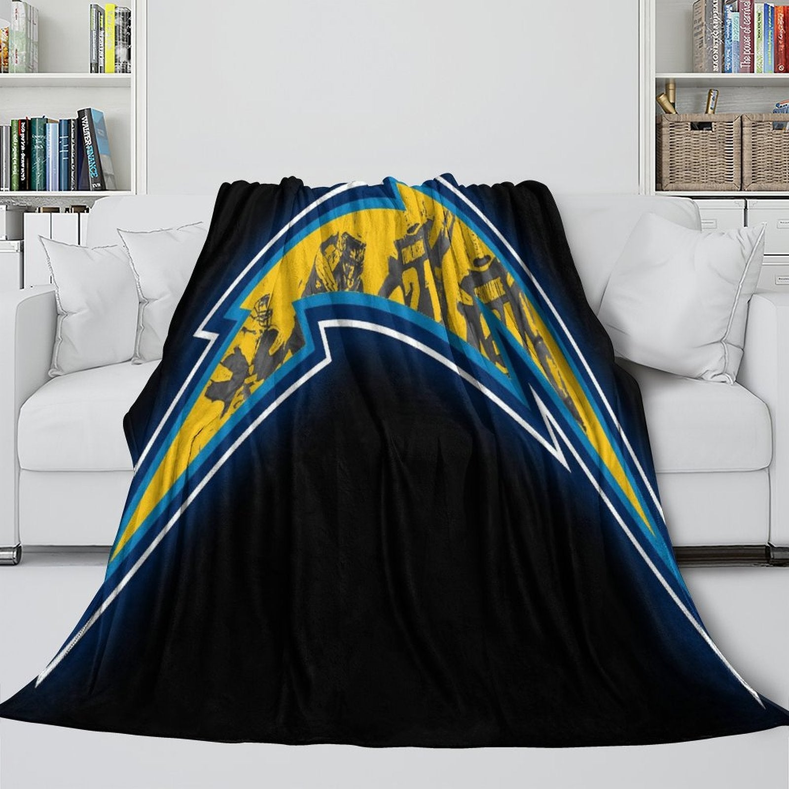 Los Angeles Chargers Blanket Flannel Fleece Throw Room Decoration