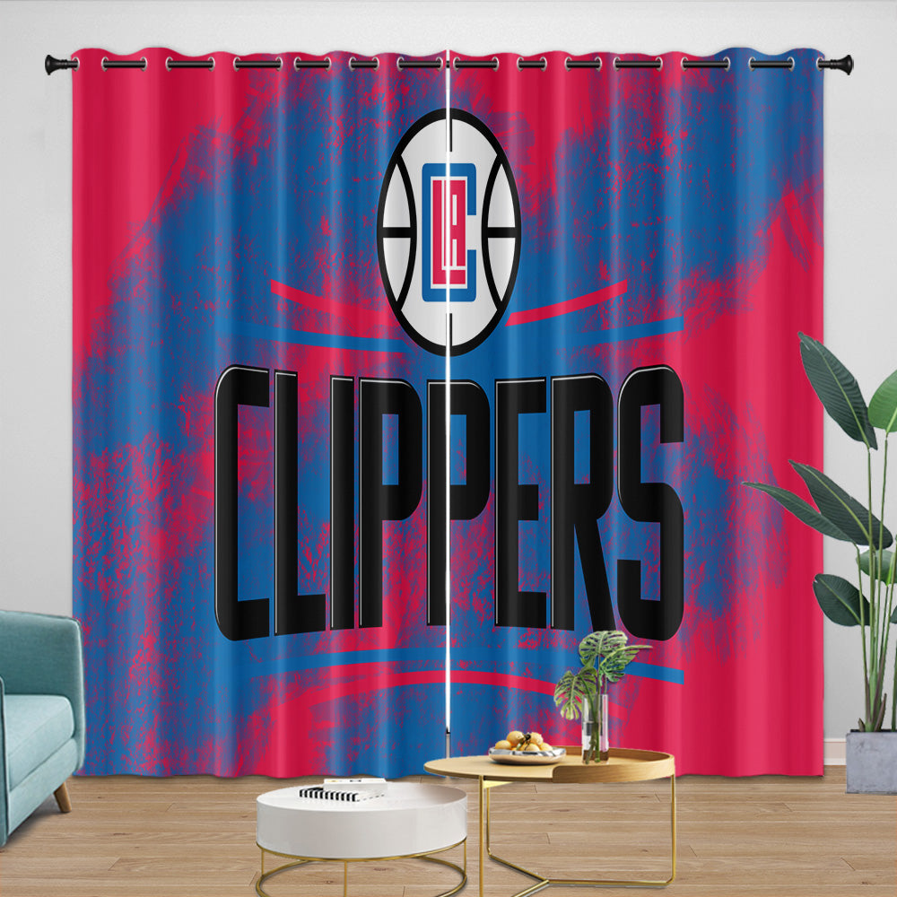 Los Angeles Clippers Curtains Blackout Window Drapes Room Decoration