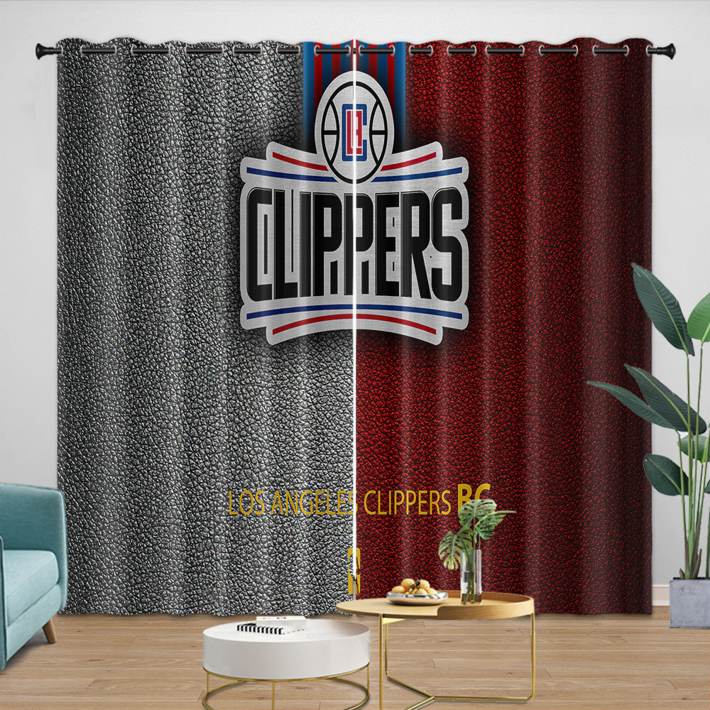 Los Angeles Clippers Curtains Blackout Window Drapes Room Decoration