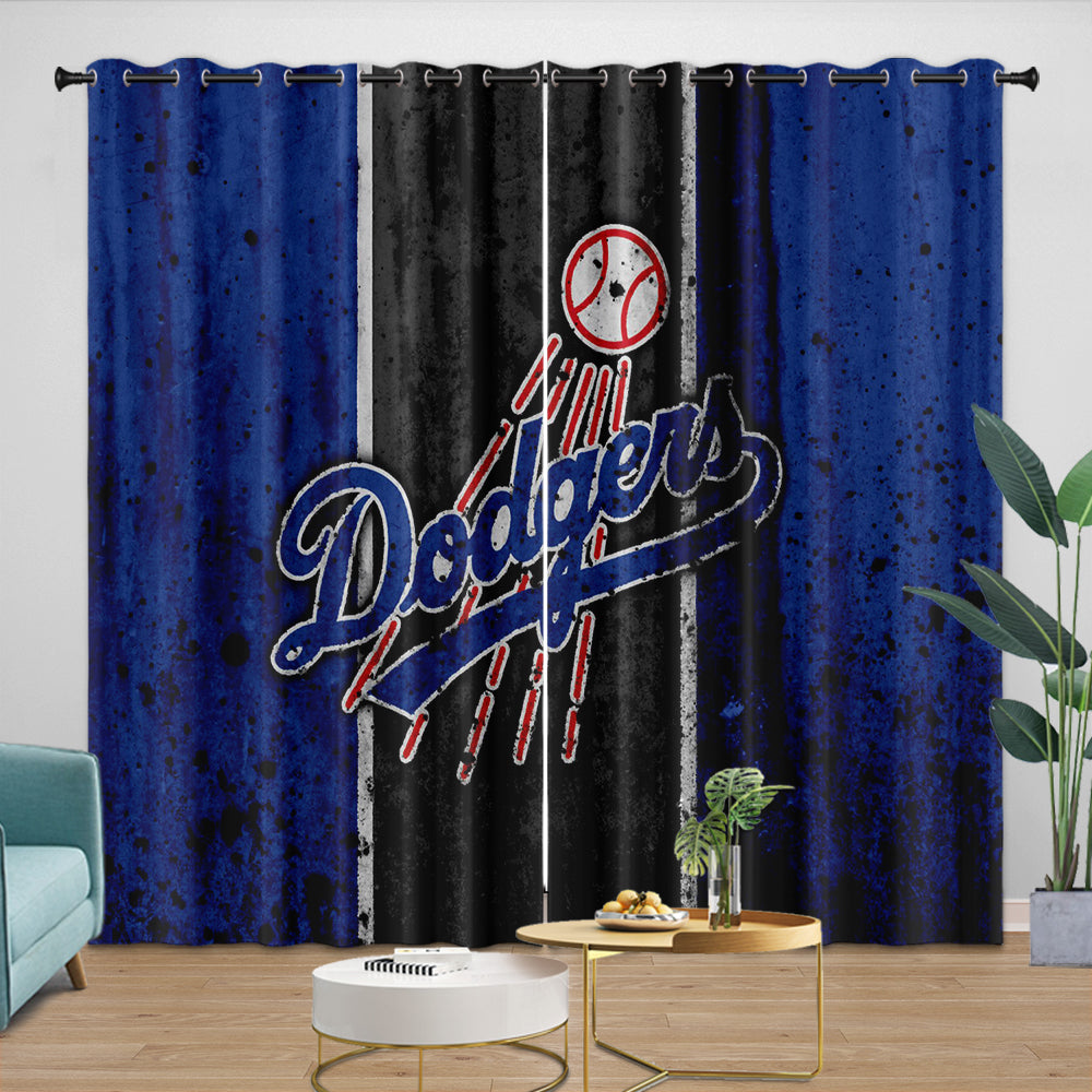 Los Angeles Dodgers Curtains Blackout Window Drapes Room Decoration
