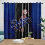 Los Angeles Dodgers Curtains Blackout Window Drapes Room Decoration