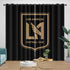 Los Angeles FC Curtains Blackout Window Drapes Room Decoration