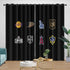 Los Angeles FC Curtains Blackout Window Drapes Room Decoration