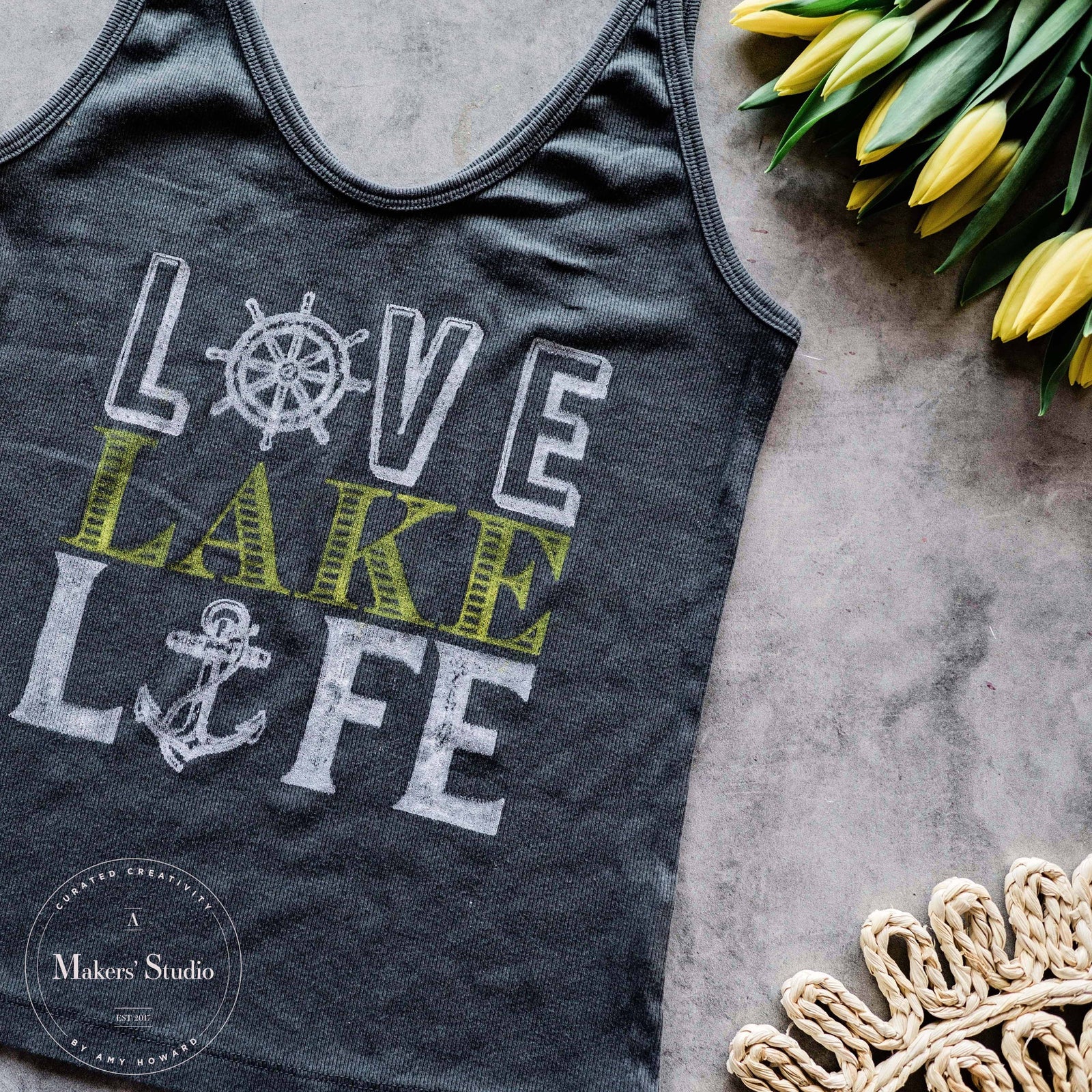 Lake Life - Mesh Stencil 8.5x11