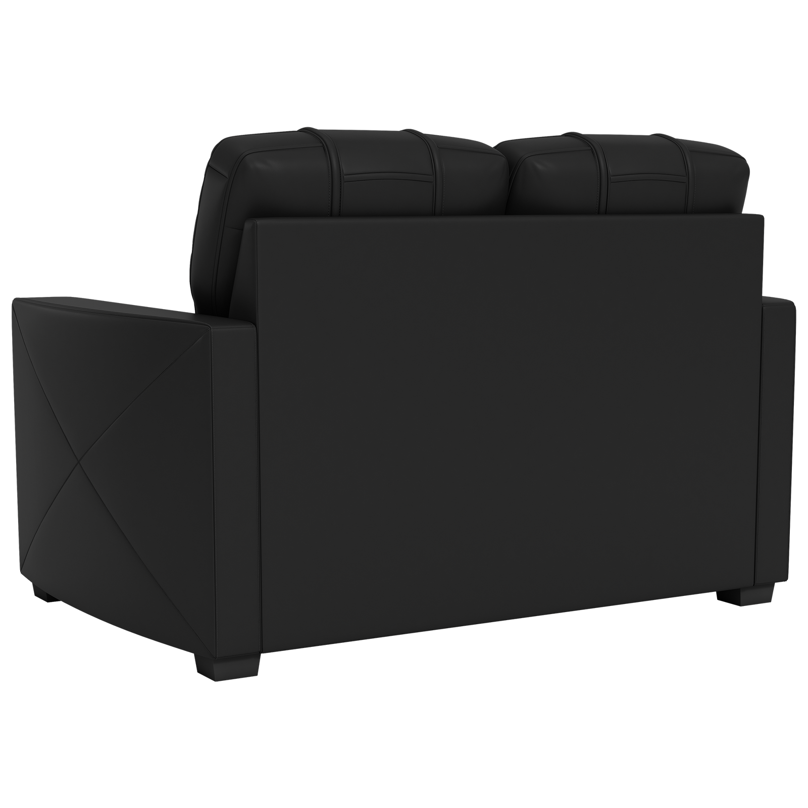 Silver Loveseat with Michigan State Spartans Secondary Logo