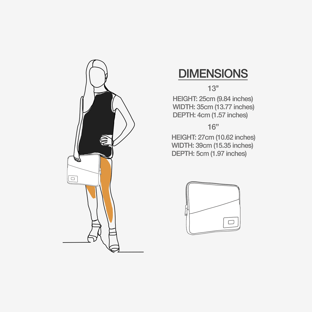 Luxury Laptop Bag BYMANYC ® New York | Eco-Friendly, Handmade for 13