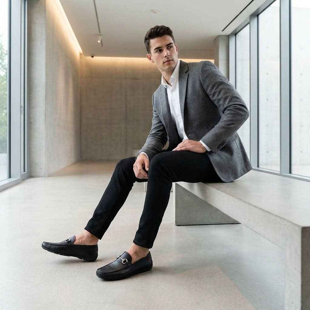Chambers St, Men Buckle Loafers