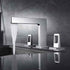 Chrome 3-Hole, Dual Handle Widespread Bathroom Faucet with Pop-Up Drain